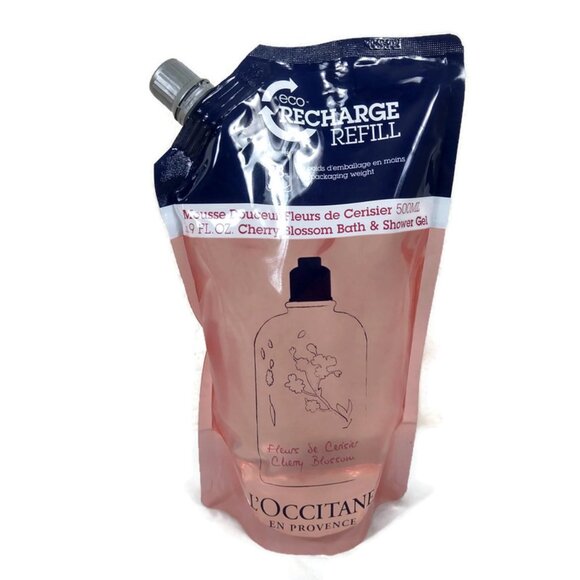 L'Occitane Cherry Blossom bath & Shower Gel Refill 500ml *NEW*
